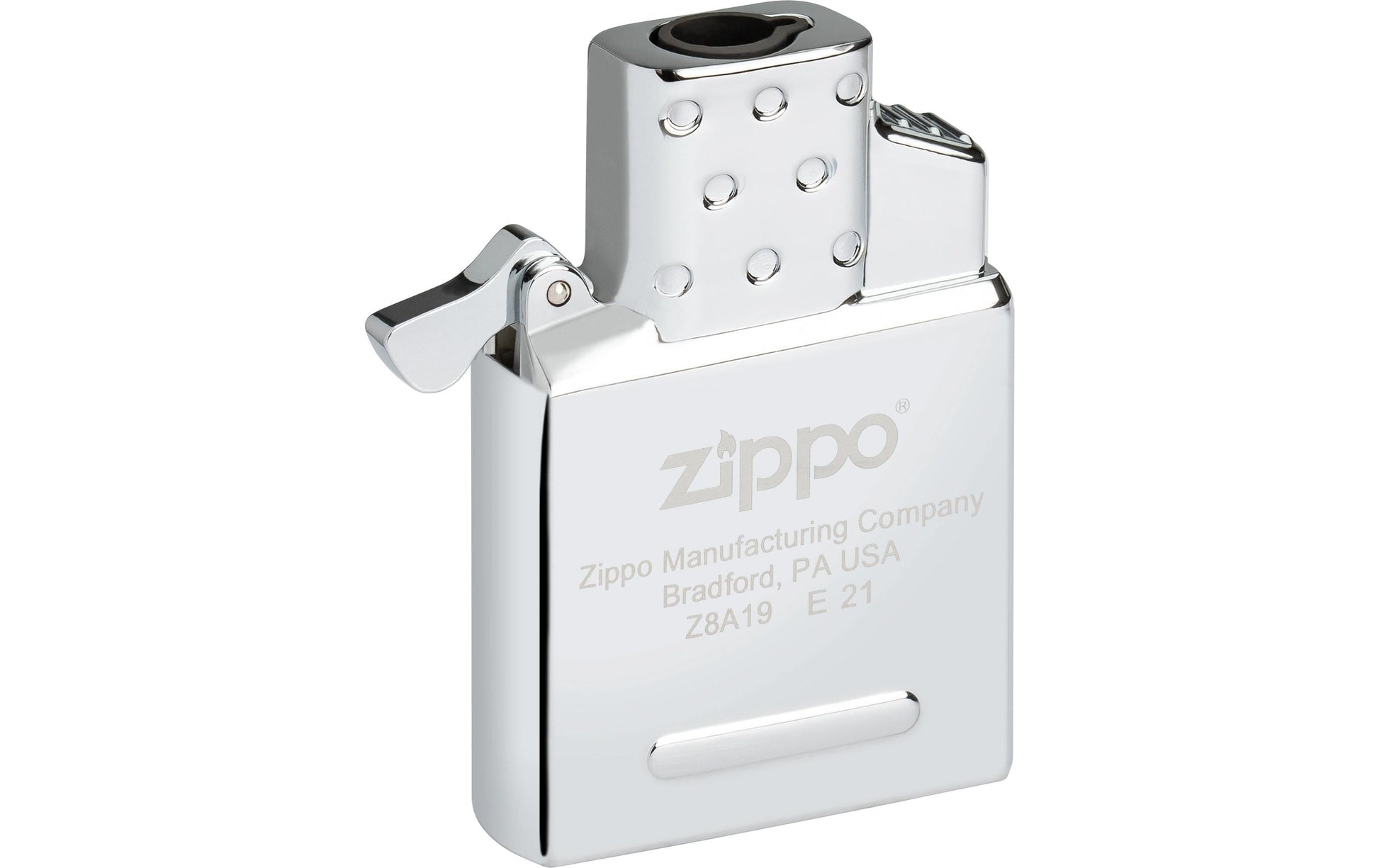 Zippo Feuerzeug – Butan Einzelflamme One Box – silber, Metall