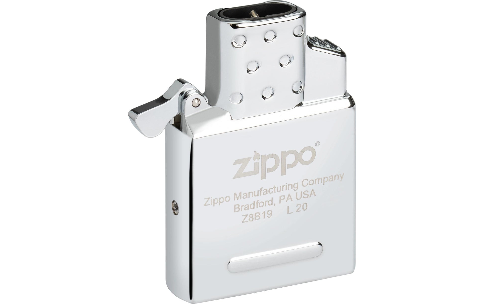 Zippo Butan-Feuerzeug Double Flame One Box – silber, Metall