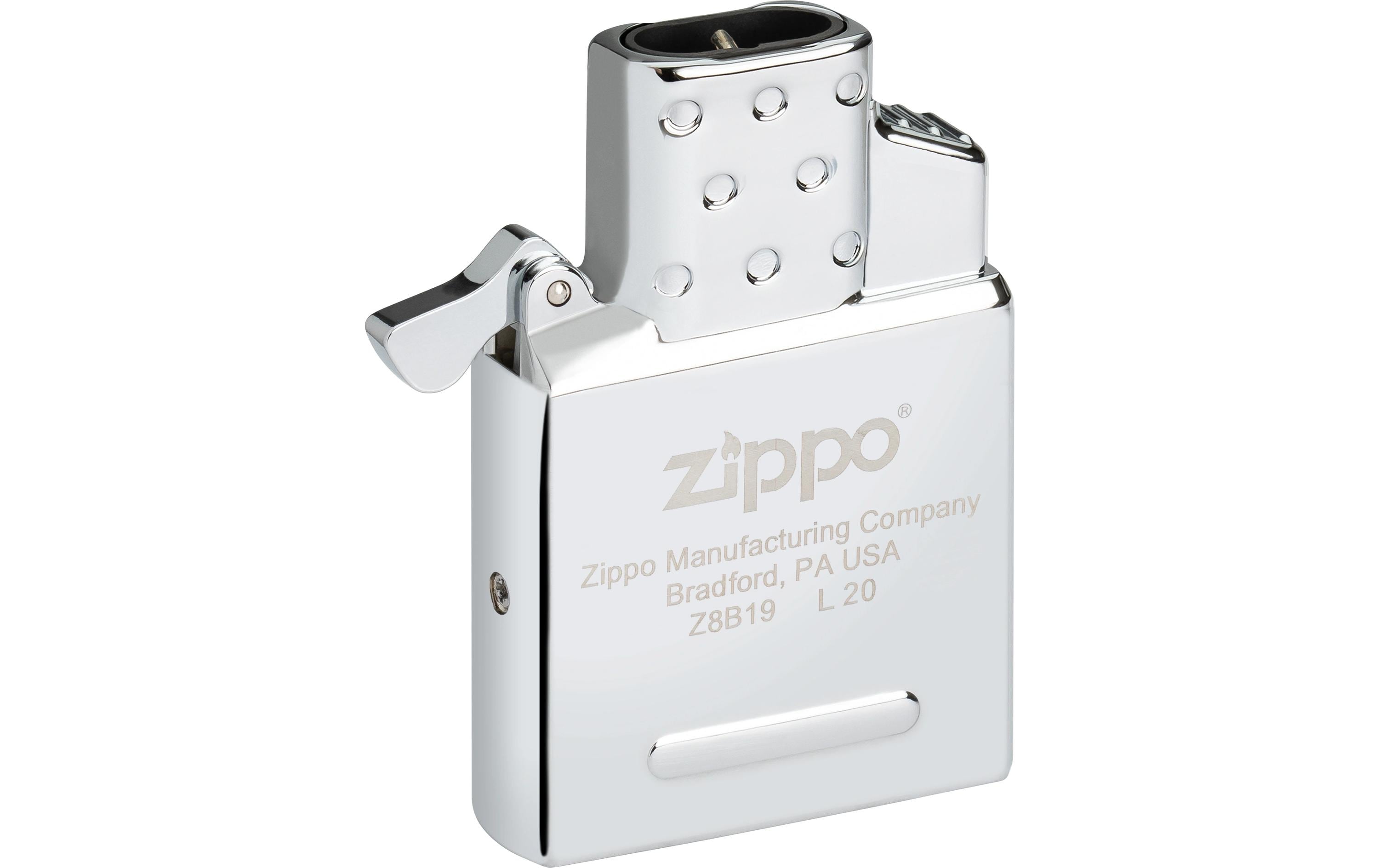 Zippo Butan-Feuerzeug Double Flame One Box – silber, Metall