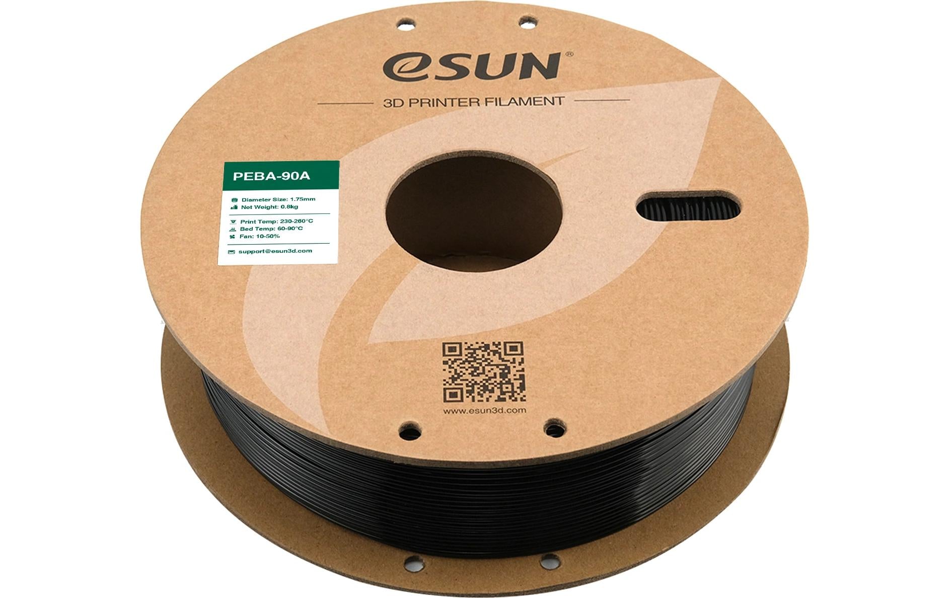 Esun 3D-Drucker-Filament Hyper PEBA 1,75 mm Schwarz, 0,8 kg