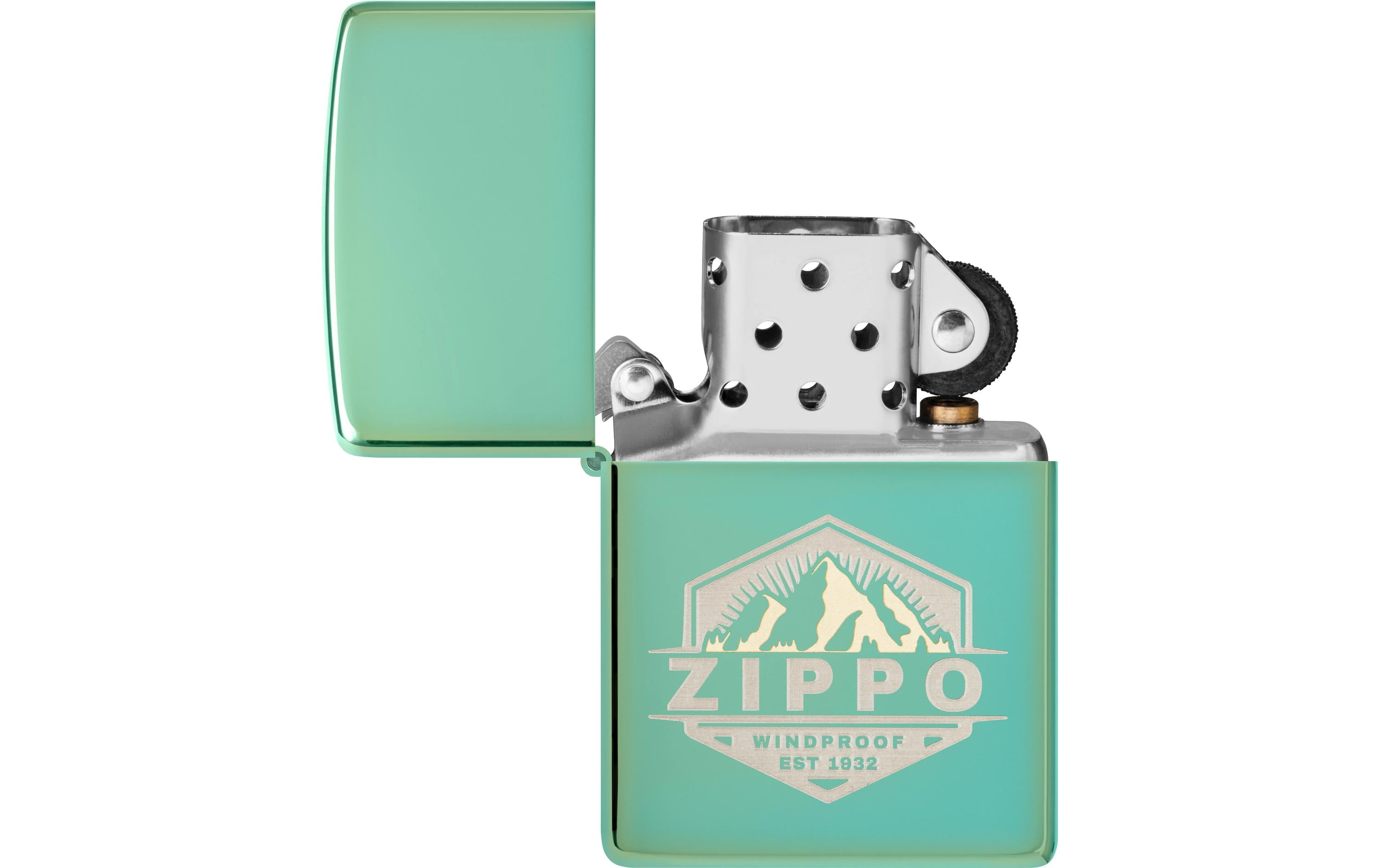 Zippo 28129 – Feuerzeug, Metall, Grün, Outdoor Design