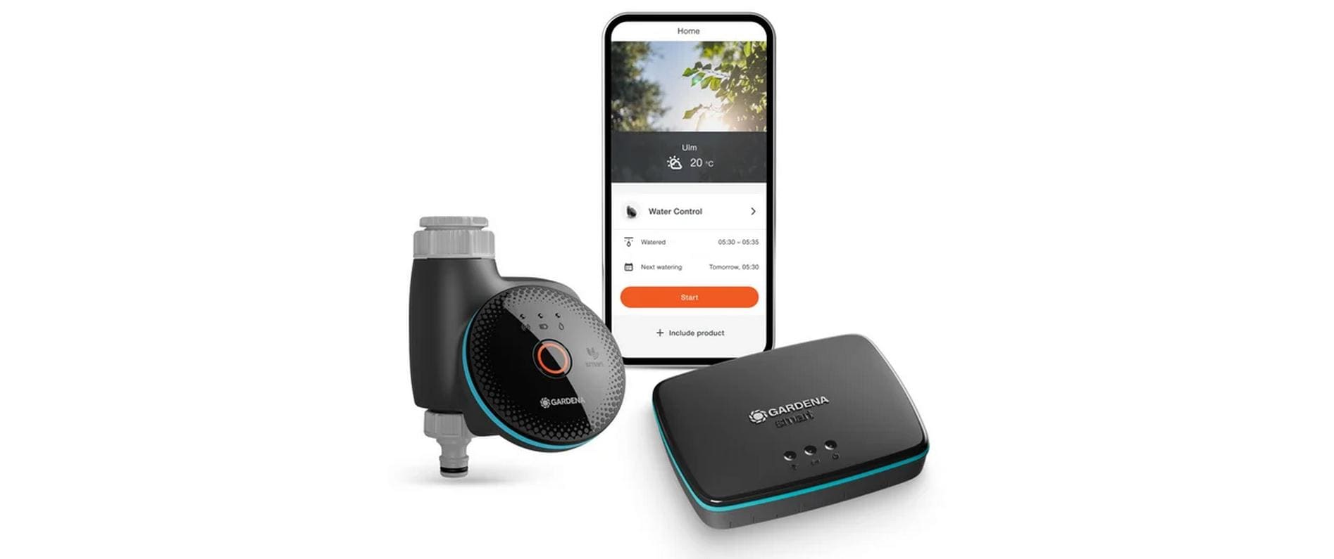 Gardena Smart Water Control Set – Zubehör – Batteriebetrieb, 12 bar – für Gardena smart App