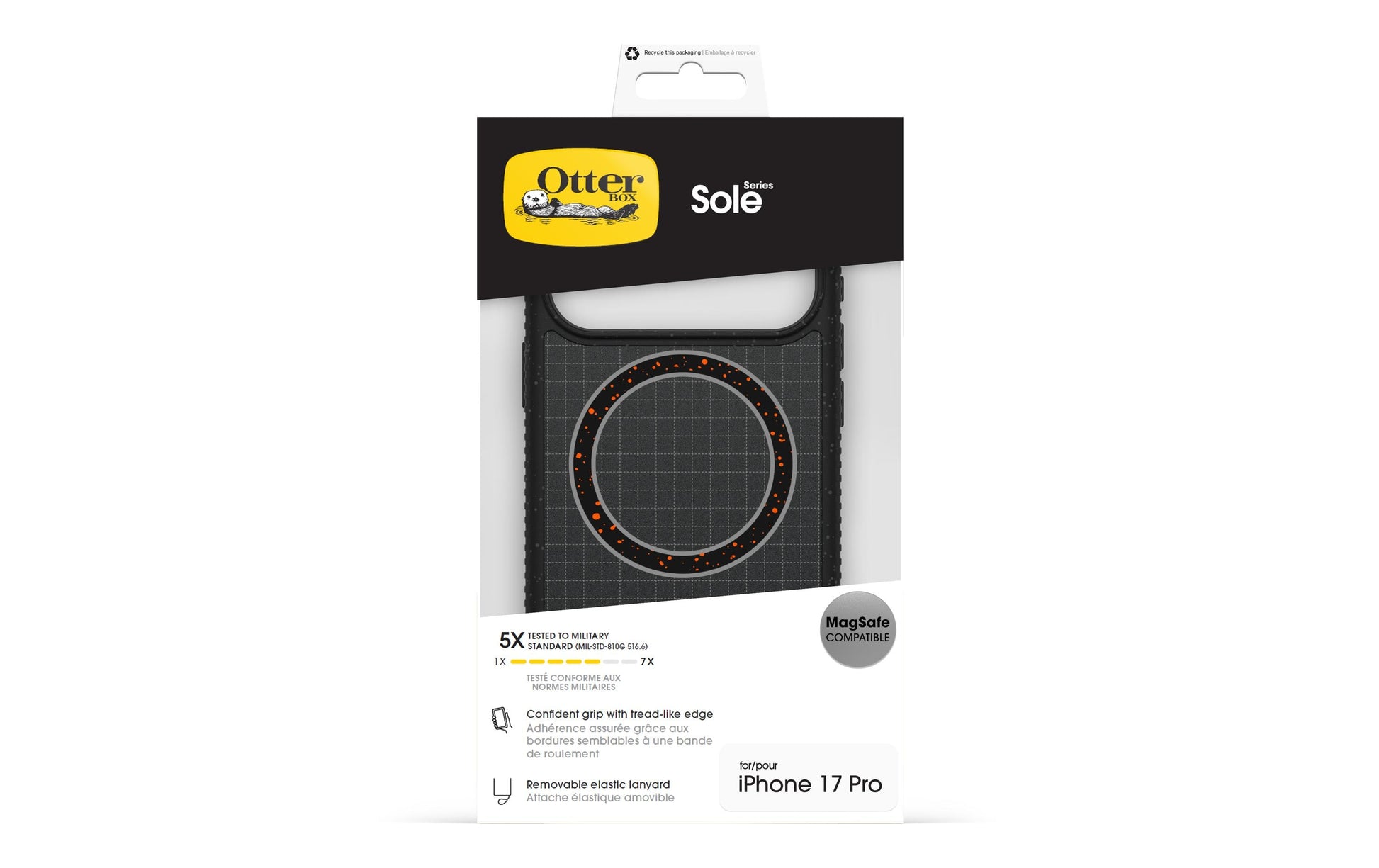 OtterBox Sole Backcover – für Apple iPhone 17 Pro, Schwarz