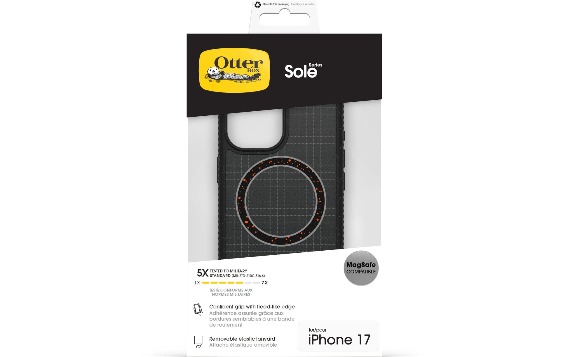 OtterBox Sole Backcover – für Apple iPhone 17, Night Raid Black