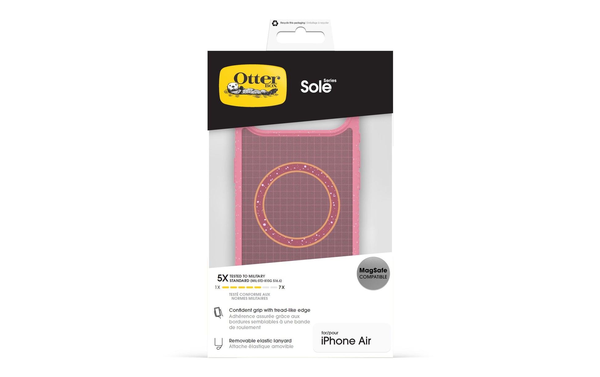 OtterBox Sole Xtra Hot Backcover – für Apple iPhone Air, Kunststoff, Pink, stossgeschützt