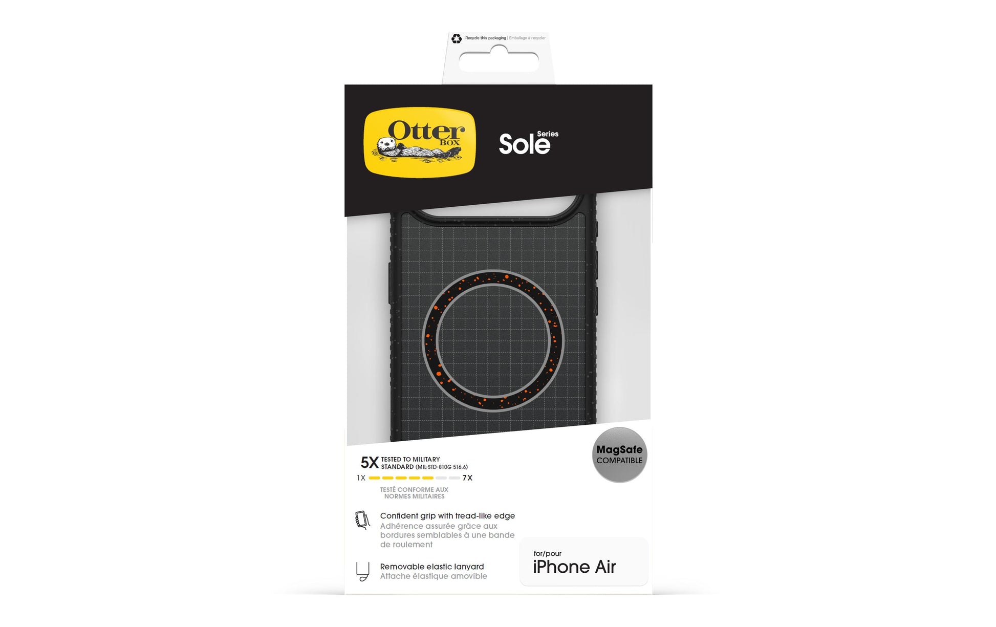 OtterBox Sole Backcover – für Apple iPhone Air, Kunststoff, Schwarz, Night Raid