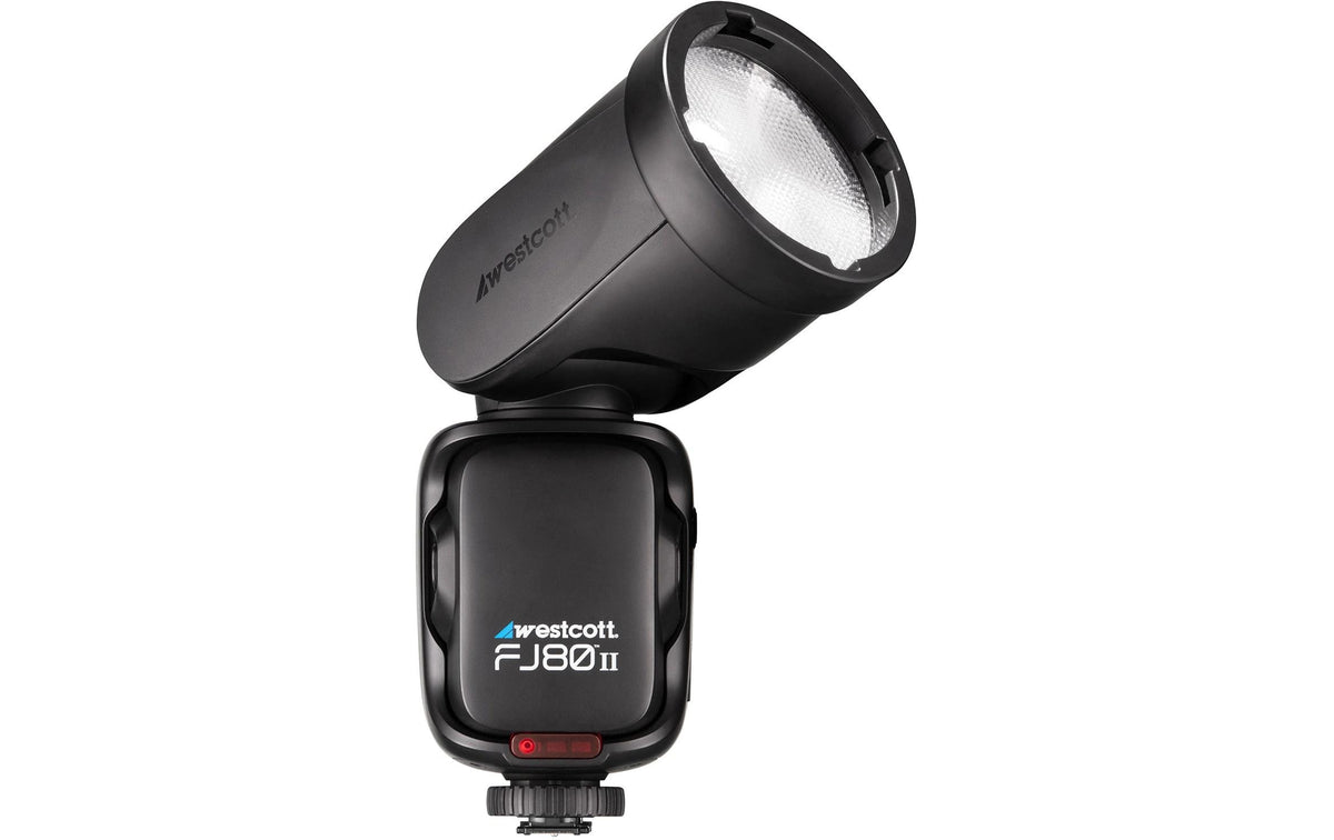 Westcott FJ80 II S 80Ws Aufsteckblitz – Leitzahl 44, Li-Po-Akku 1'600 mAh (17,76 Wh, 11,1 V) – für Sony