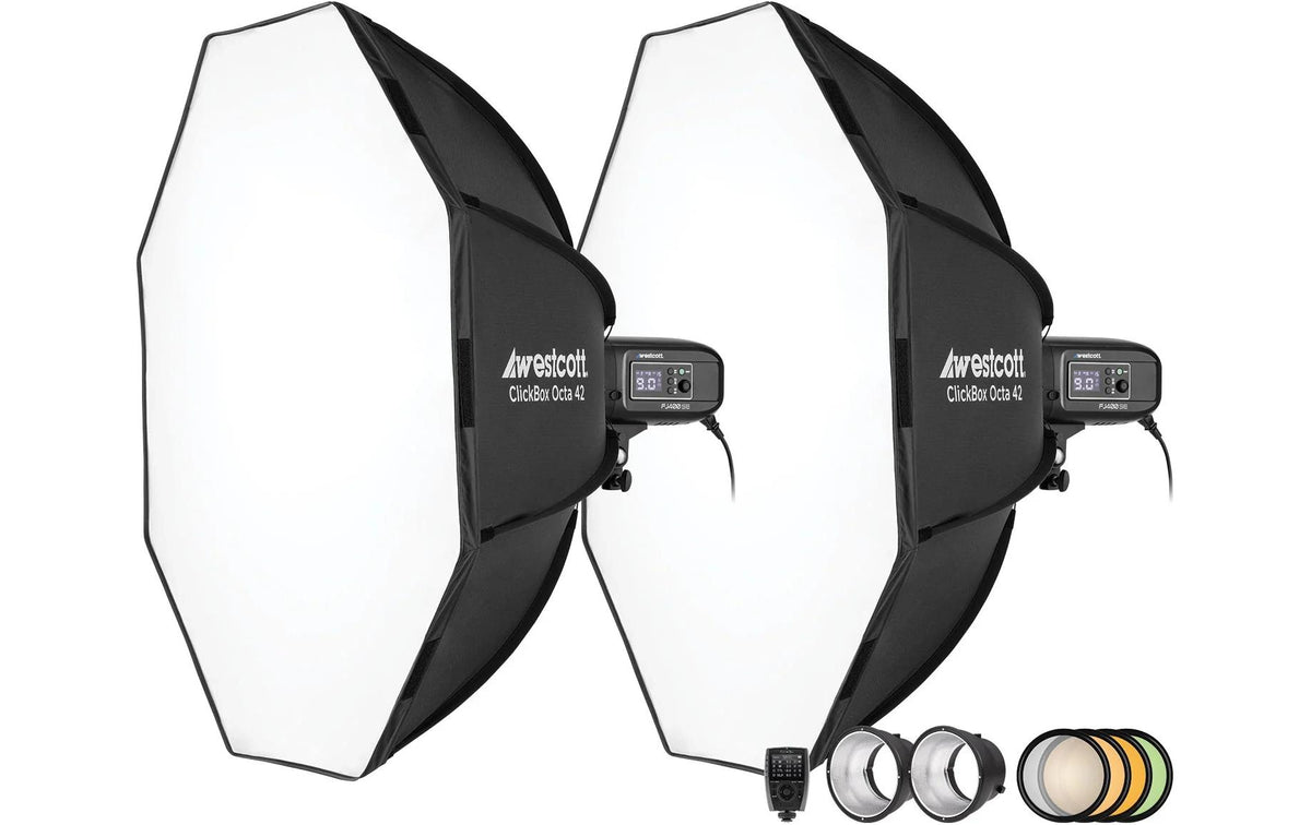 Westcott FJ400-SE Studio-Blitz-Kit – 400 W, LED, Leitzahl 44 – Netzbetrieb – für Sony