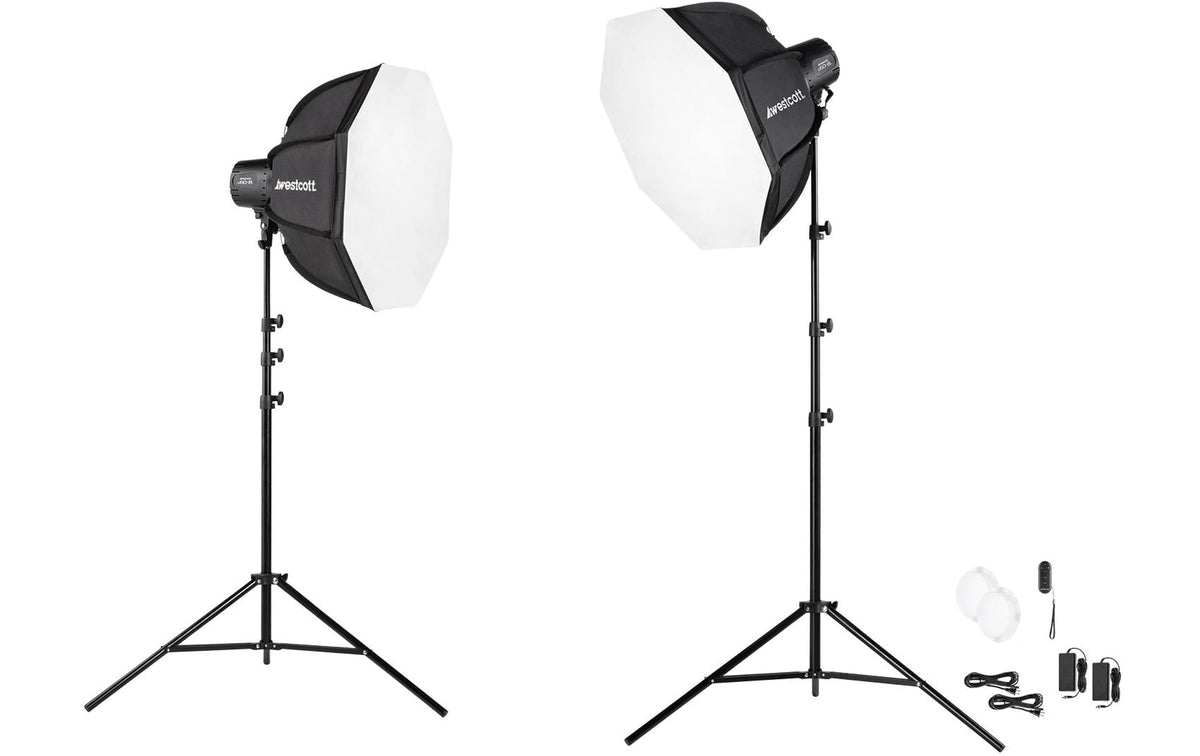 Westcott U60-B LED-Softbox-Kit – Bi-Color, 3200–5600 K, 2950 Lux – Weiss