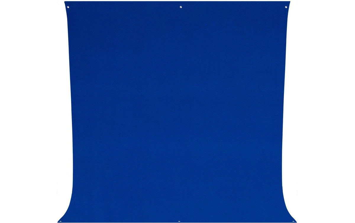 Westcott Chroma-Key Hintergrundtuch – 2700 × 3000 mm, Polyester, knitterarm, mit Tragetasche – Royal Blue
