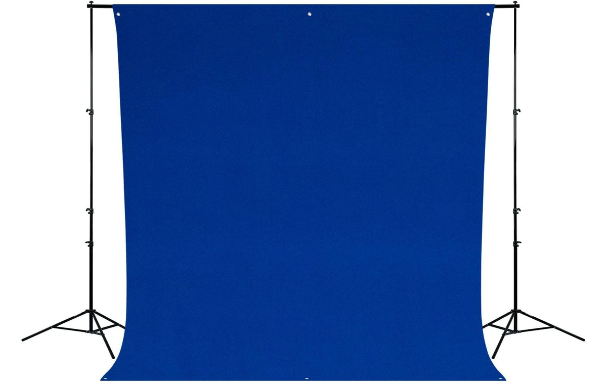 Westcott Chroma-Key Hintergrundtuch – 2700 × 3000 mm, Polyester, knitterarm, mit Tragetasche – Royal Blue