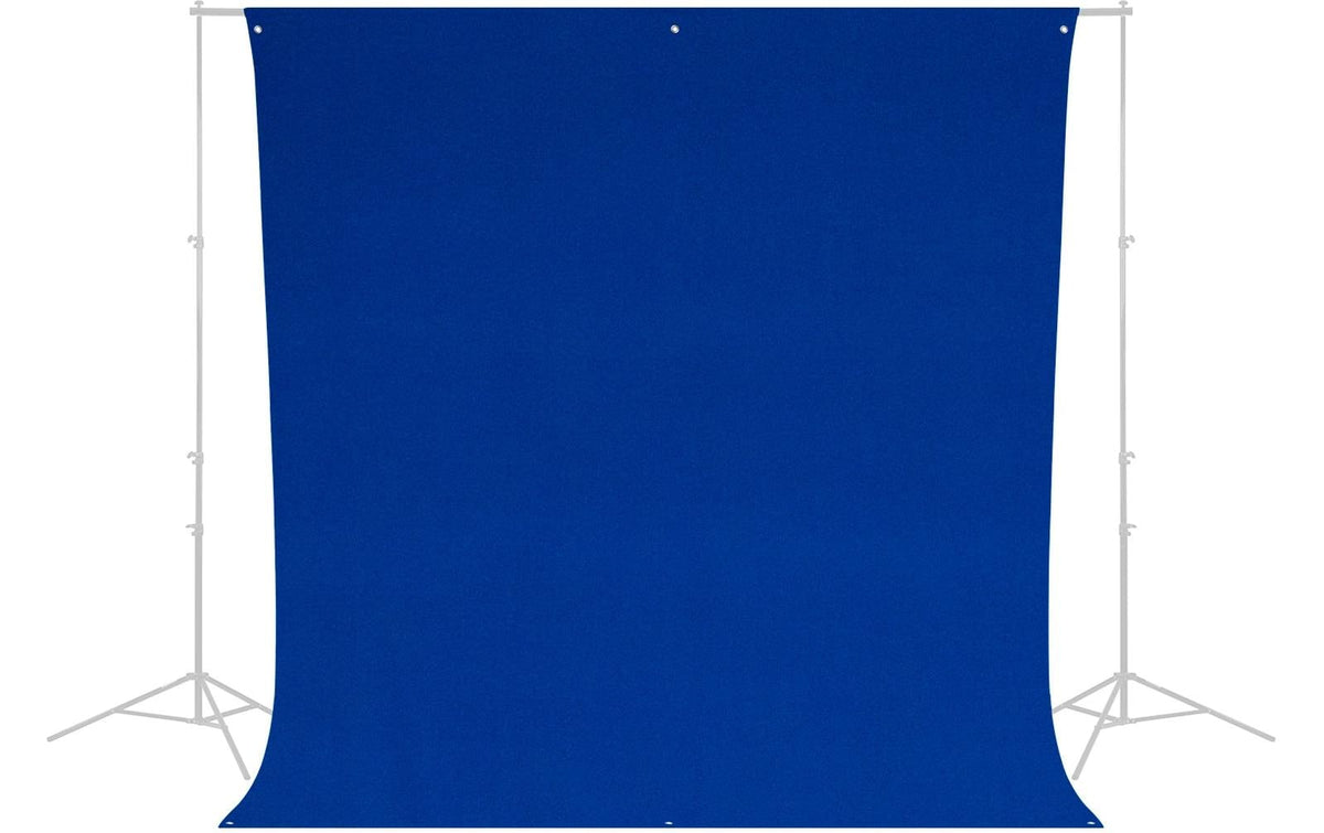 Westcott Chroma-Key Hintergrundtuch – 2700 × 3000 mm, Polyester, knitterarm, mit Tragetasche – Royal Blue