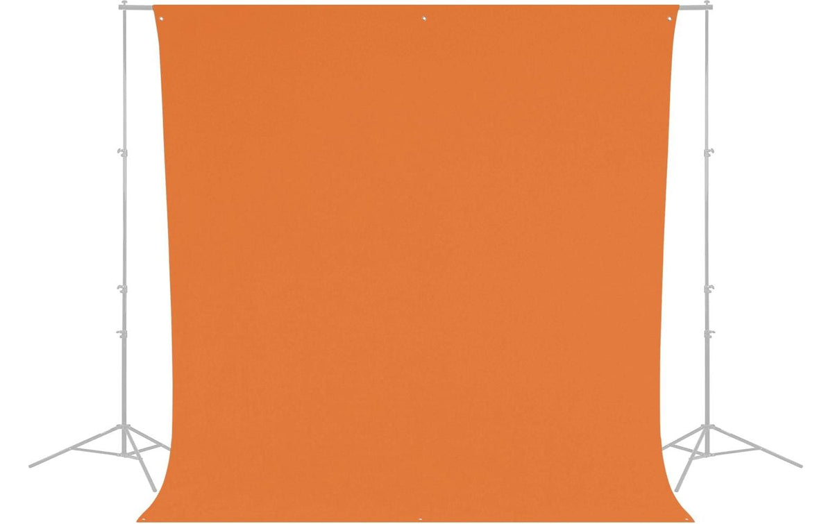 Westcott 160 Hintergrundstoff – Polyester, 2743 × 3048 mm – Tiger Orange, mit Tragetasche