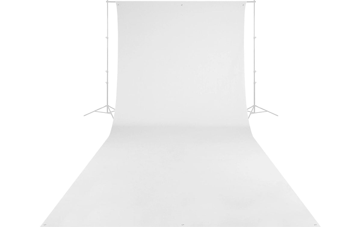 Westcott 0139 High-Key Weiss Hintergrundstoff – Polyester, 2743 × 6096 mm – Weiss