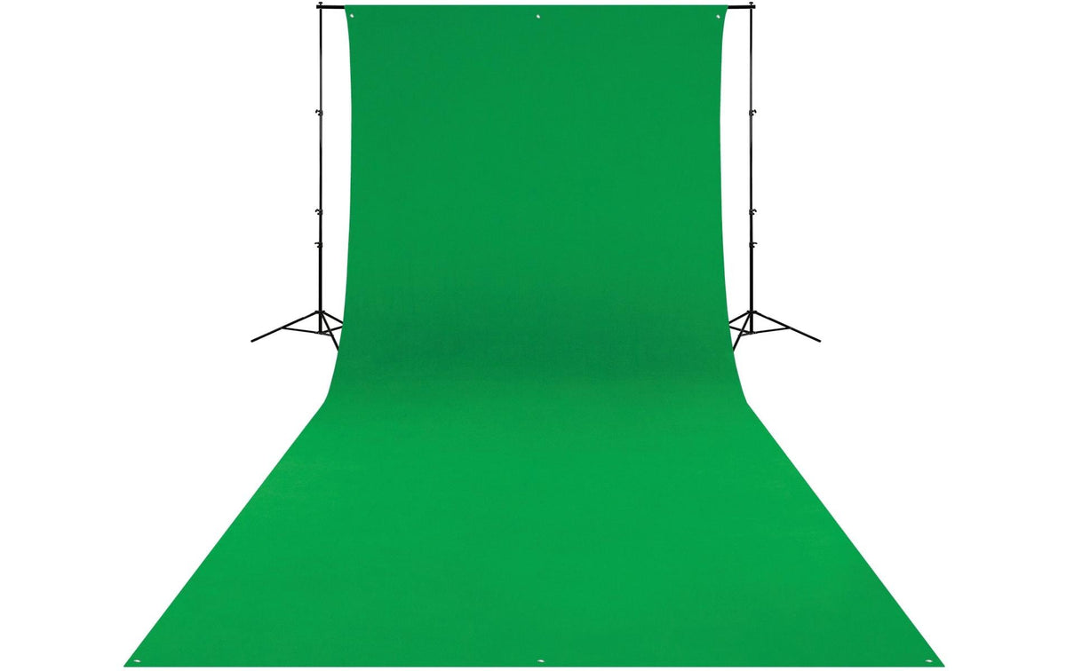 Westcott Backdrop – 2743 × 6096 mm, Polyester – Chroma-Key Grün – 3,1 kg