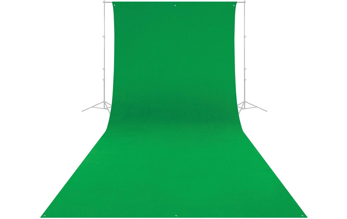 Westcott Backdrop – 2743 × 6096 mm, Polyester – Chroma-Key Grün – 3,1 kg