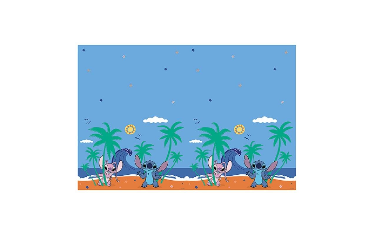 We fiesta party Fiesta Tischdecke Stitch – blau – 120 × 180 cm – Kunststoff – 1 Stk