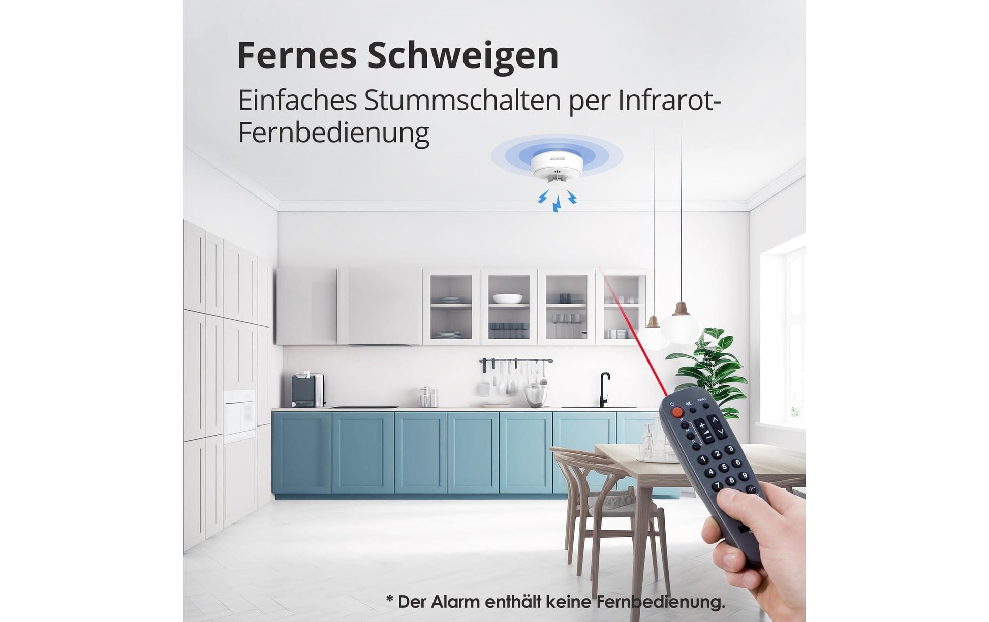 Dahua Technology Dahua DH-DHI-HY-HT10A – Hitzemelder, 10-Jahres-Batterie, 85 dB, EN 14604 – Weiss