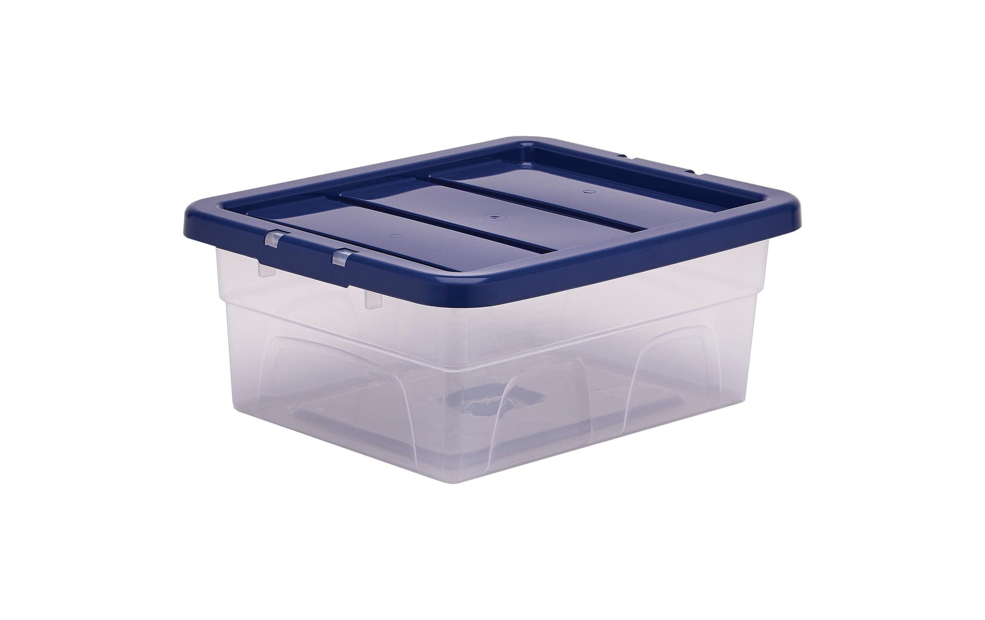 Fellowes Aufbewahrungsbox 15 L – Kunststoff – Transparent/Blau – 320 × 170 × 400 mm