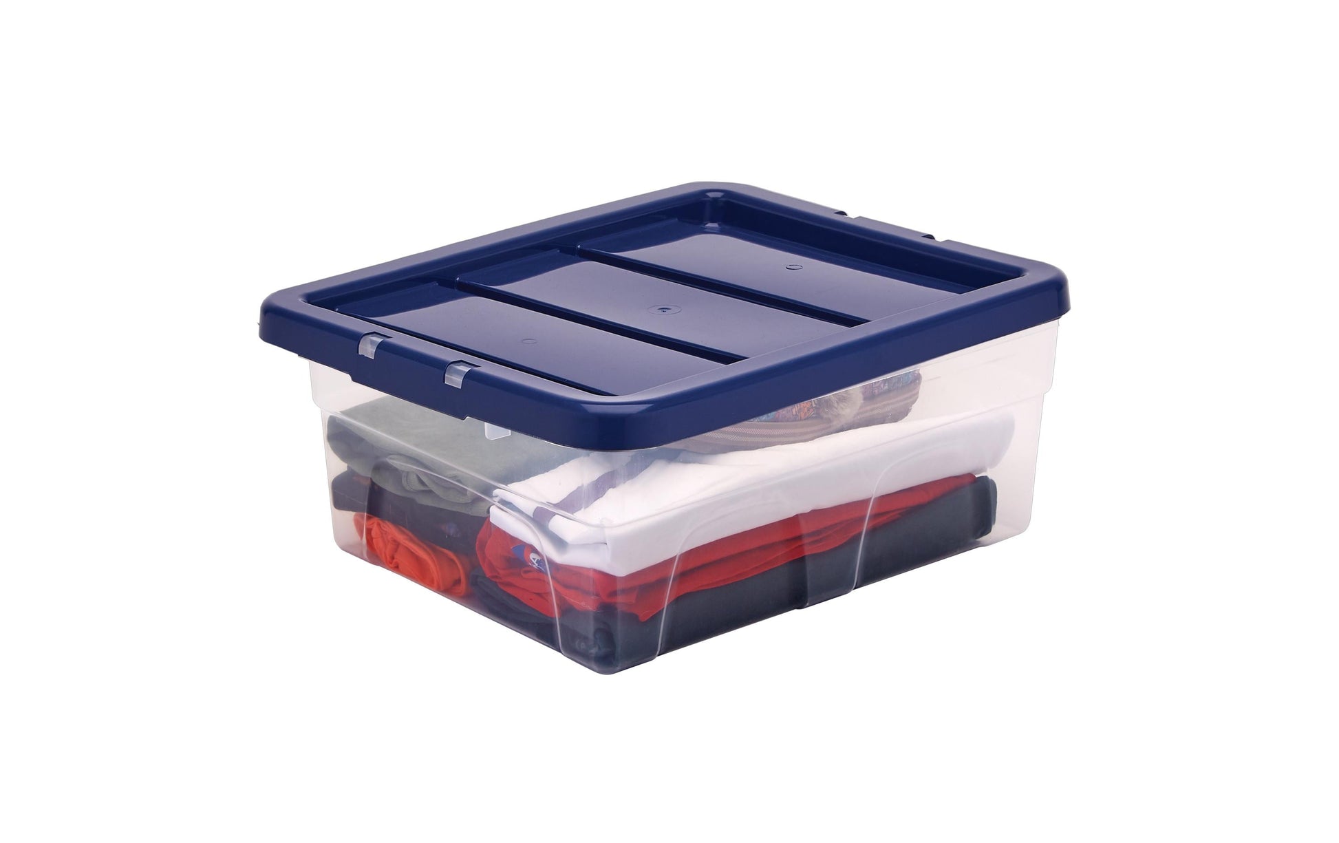 Fellowes Aufbewahrungsbox 15 L – Kunststoff – Transparent/Blau – 320 × 170 × 400 mm