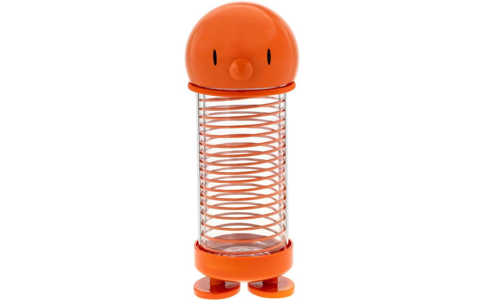 Hoptimist Bumble Isolierflasche 400 ml – Doppelwandig, Kunststoff, Druckknopfdeckel, Orange