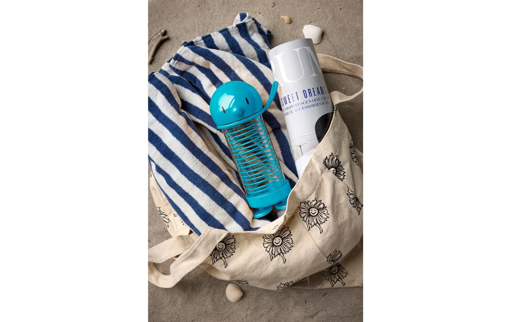 Hoptimist Bumble Isolierflasche 400 ml – Doppelwandig, Kunststoff, Druckknopfdeckel