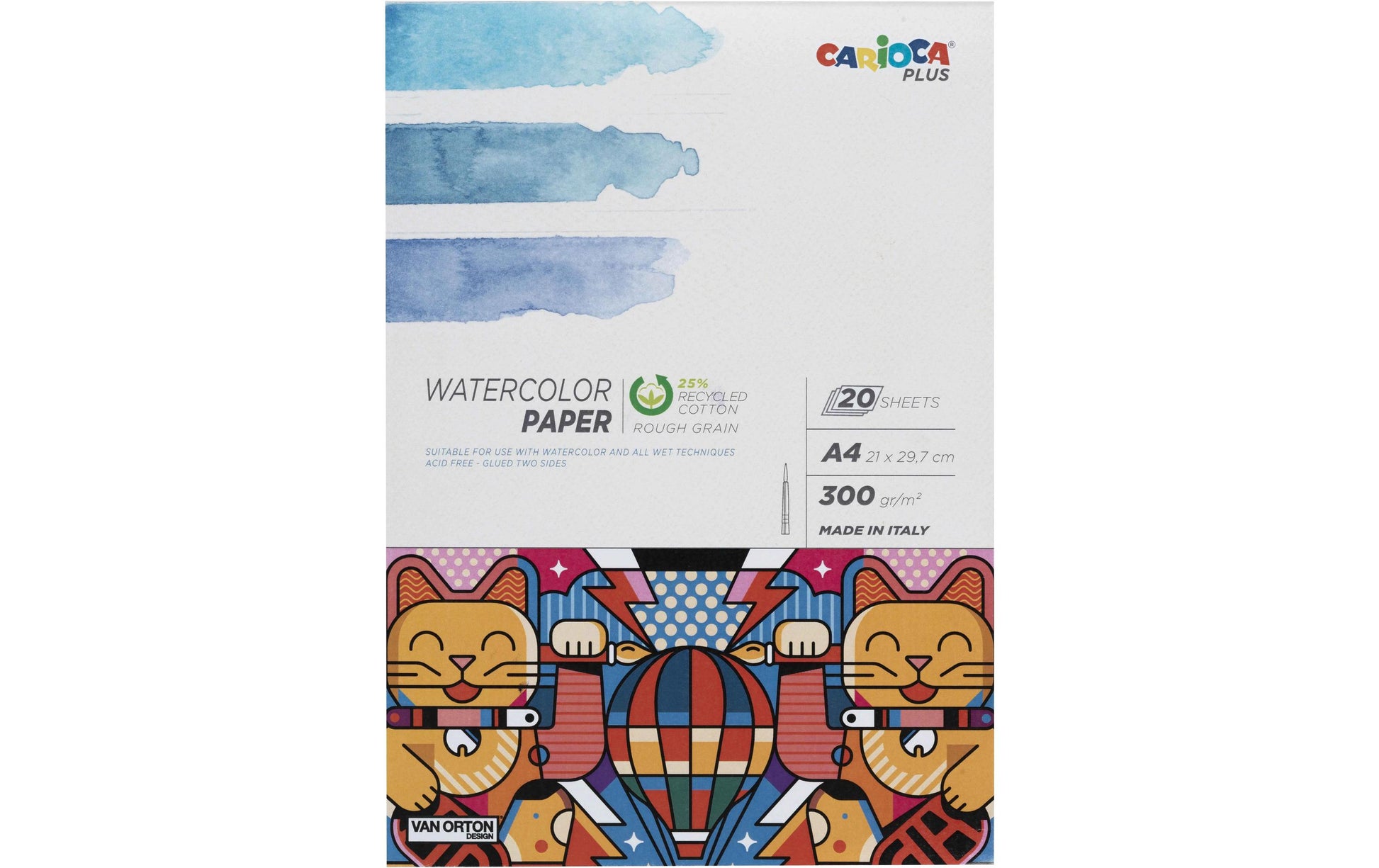 Carioca Plus Malblock – A4 – 300 g/m² – 20 Blatt