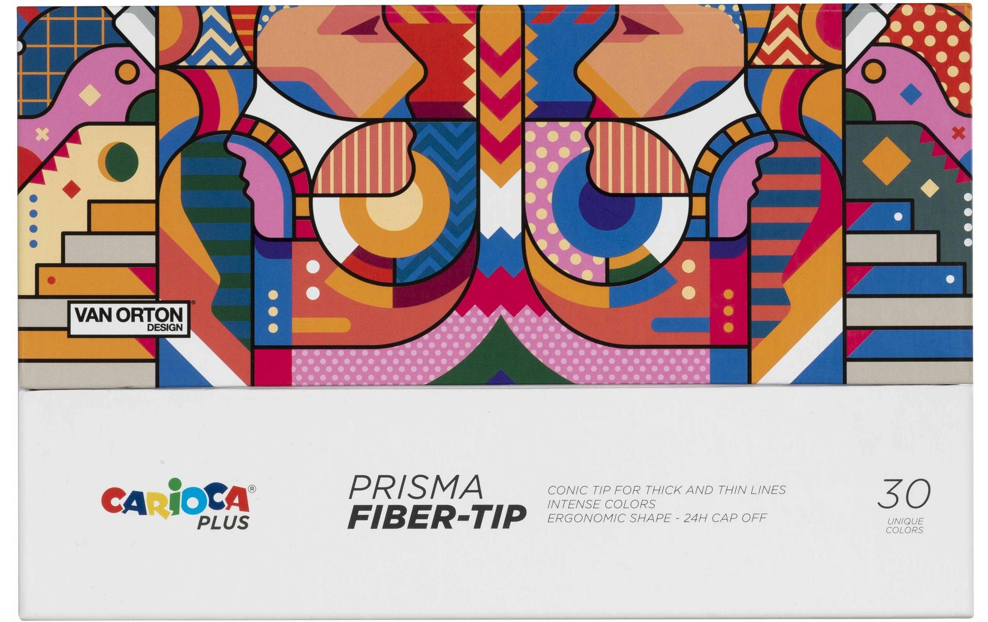 Carioca Prisma Plus Filzstifte – Rundspitze, 3,8 mm, auswaschbar, 30 Farben