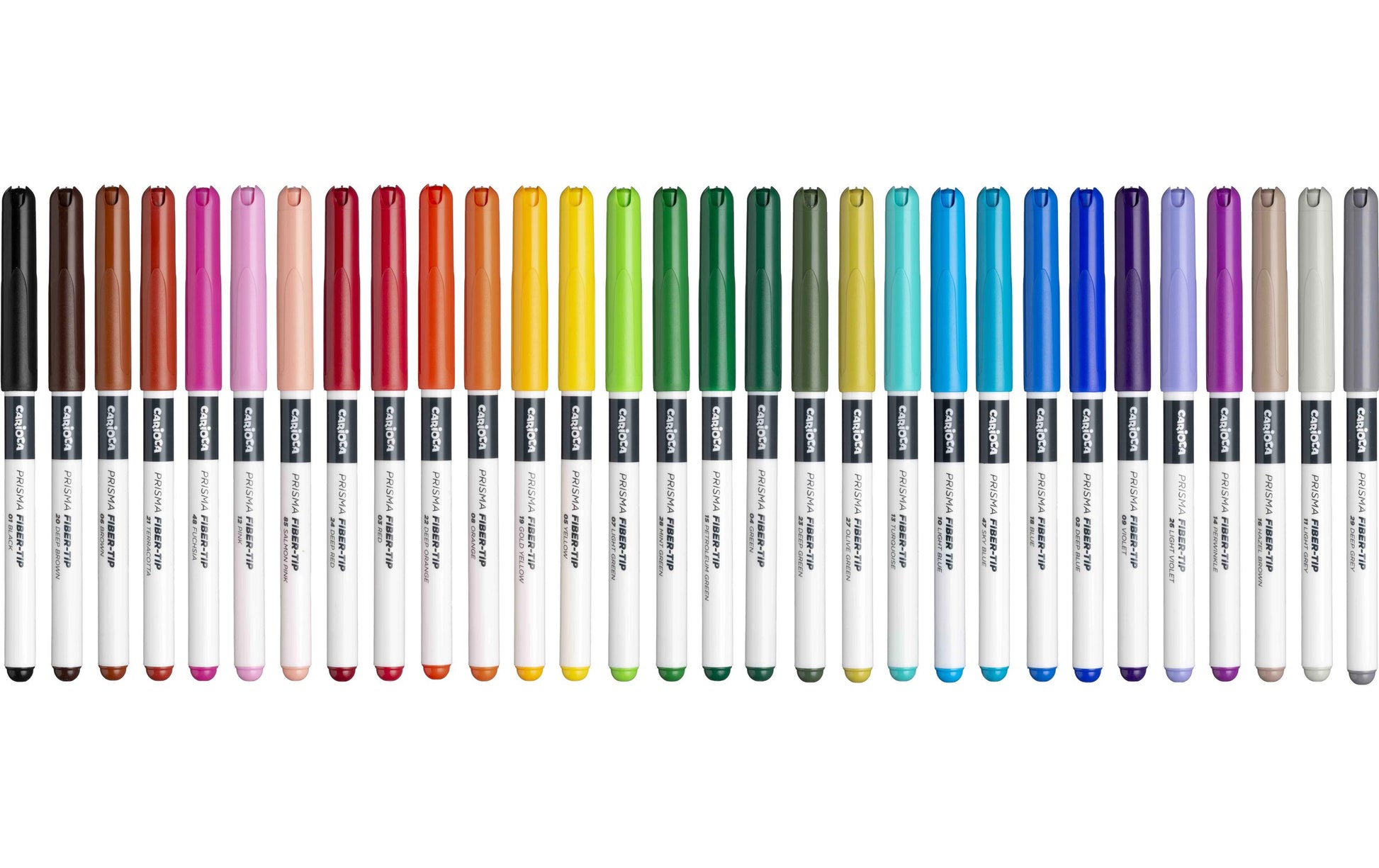 Carioca Prisma Plus Filzstifte – Rundspitze, 3,8 mm, auswaschbar, 30 Farben