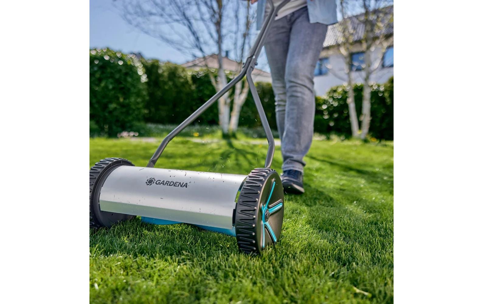 Gardena Spindelmäher Comfort 330 – Schnittbreite 30 cm, Schnitthöhe 12–42 mm, Gewicht 7,75 kg
