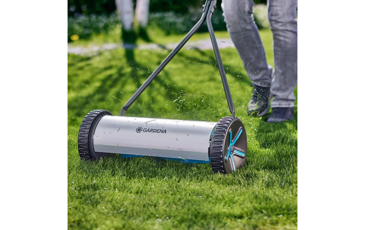 Gardena Comfort 400 Spindelmäher – Schnittbreite 400 mm, Schnitthöhe 12–42 mm, Gewicht 8,43 kg