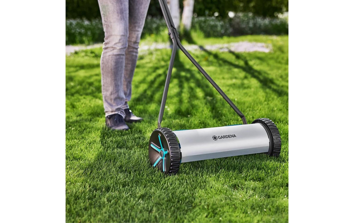 Gardena Comfort 400 Spindelmäher – Schnittbreite 400 mm, Schnitthöhe 12–42 mm, Gewicht 8,43 kg