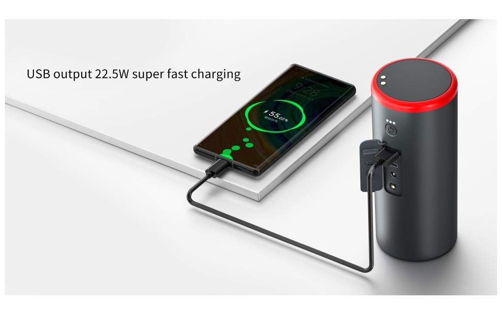 Caliber CPS-JS Powerbank 15'000 mAh – 1× USB-C, 1× USB-A, schwarz