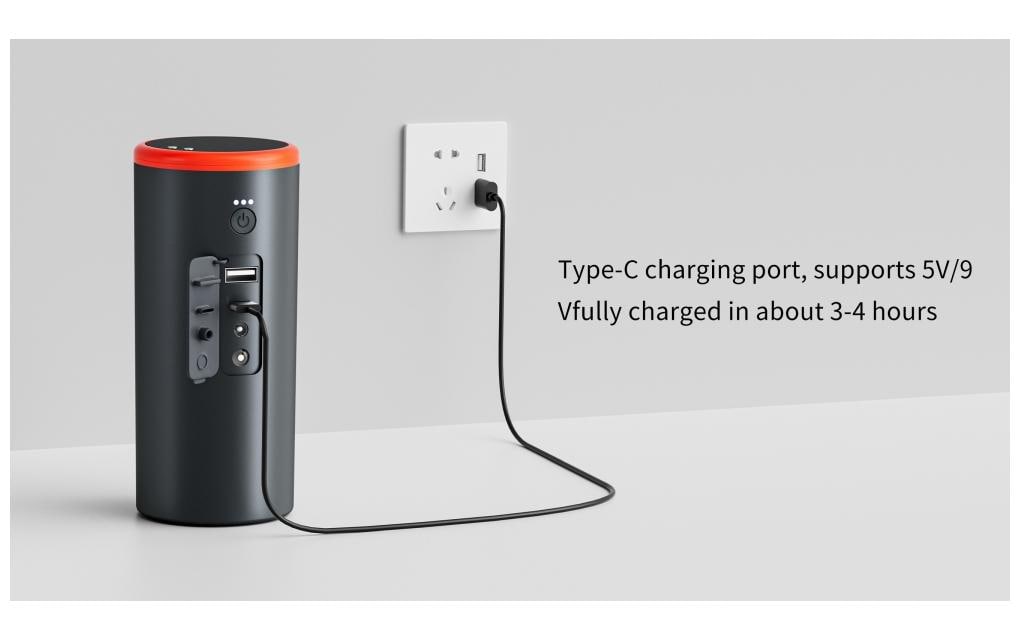 Caliber CPS-JS Powerbank 15'000 mAh – 1× USB-C, 1× USB-A, schwarz