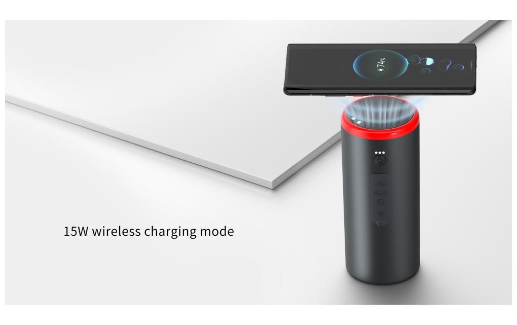 Caliber CPS-JS Powerbank 15'000 mAh – 1× USB-C, 1× USB-A, schwarz