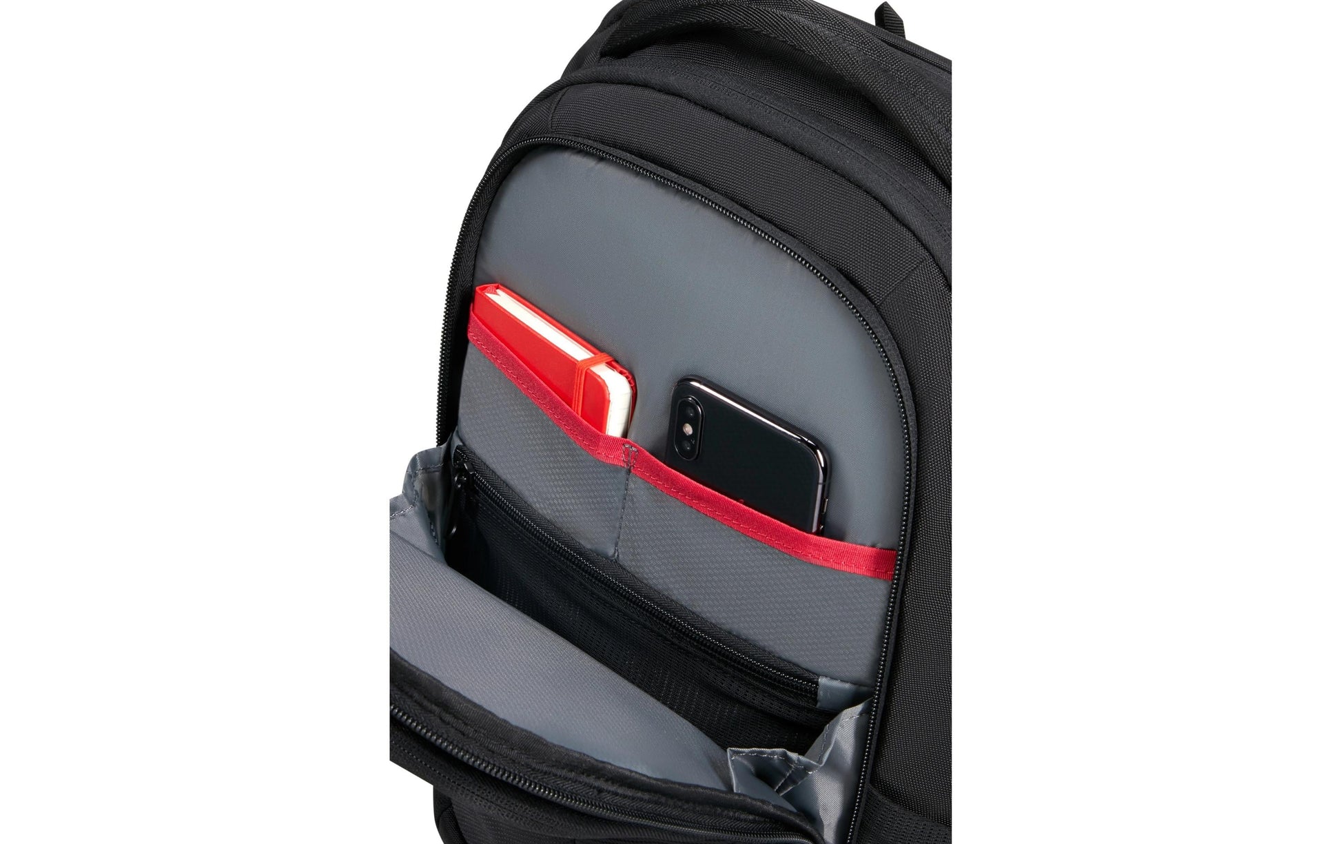 Samsonite Notebook-Rucksack GUARDIT 3.0 S – für 14,1", 17,5 l, mit Zusatzfächern, rPET-Polyester – Schwarz