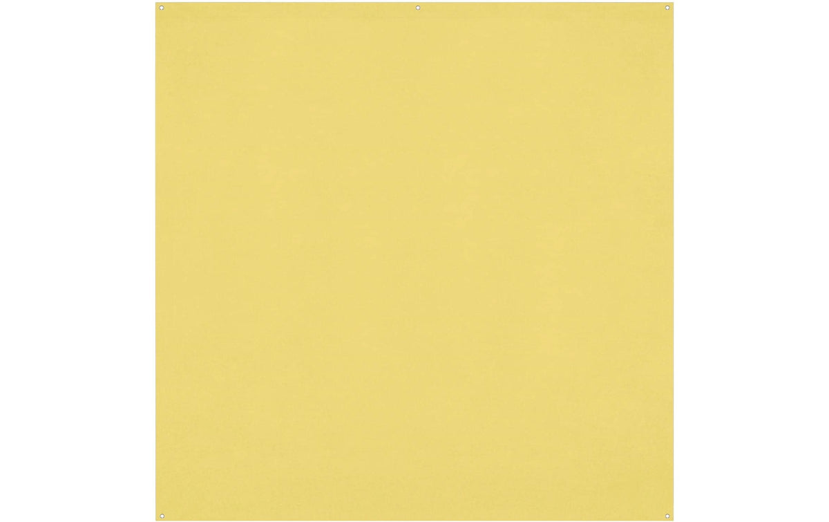 Westcott X-Drop Pro Hintergrund – 2438 × 2438 mm, Polyester – Kanariengelb, mit Tragetasche