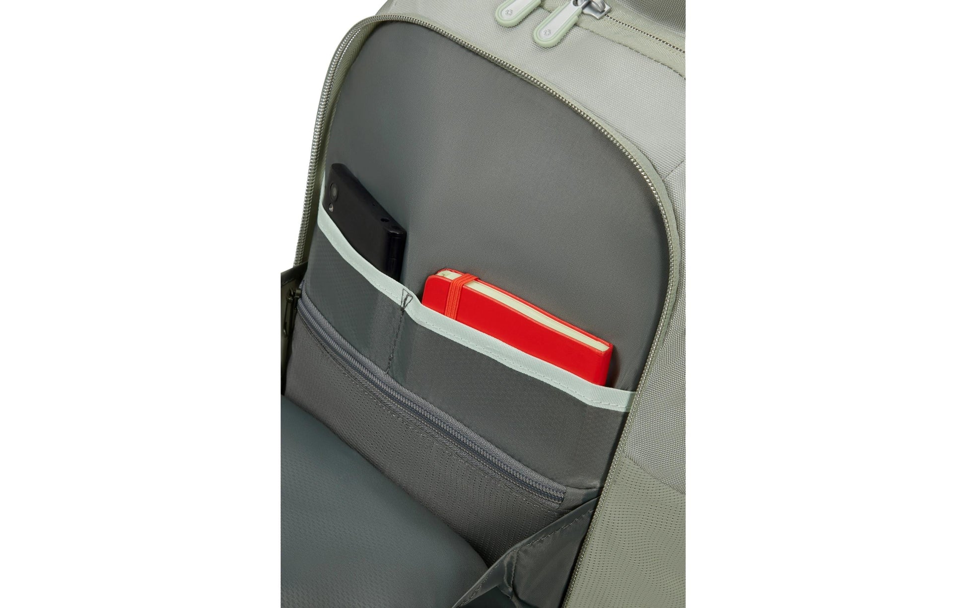 Samsonite Notebook-Rucksack GUARDIT CLASSY 2.0 – 17,5 l, mit Zusatzfächern, rPET-Polyester – Salbeigrün