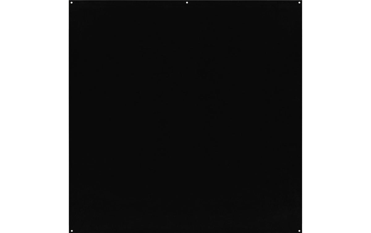 Westcott X-Drop Pro Hintergrund – 2438 × 2438 mm, Polyester – Schwarz – mit Tragetasche