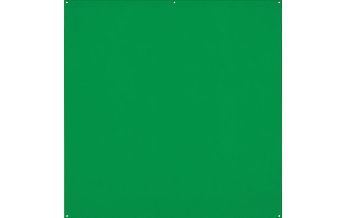 Westcott X-Drop Pro Hintergrundstoff – 2438 × 2438 mm, Polyester – Chroma-Key Grün – mit Tragetasche