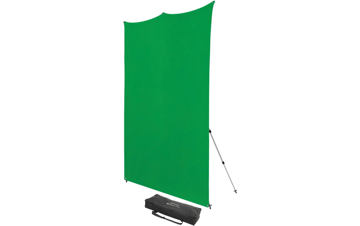 Westcott X-Drop Pro Hintergrundstoff – 2438 × 2438 mm, Polyester – Chroma-Key Grün – mit Tragetasche