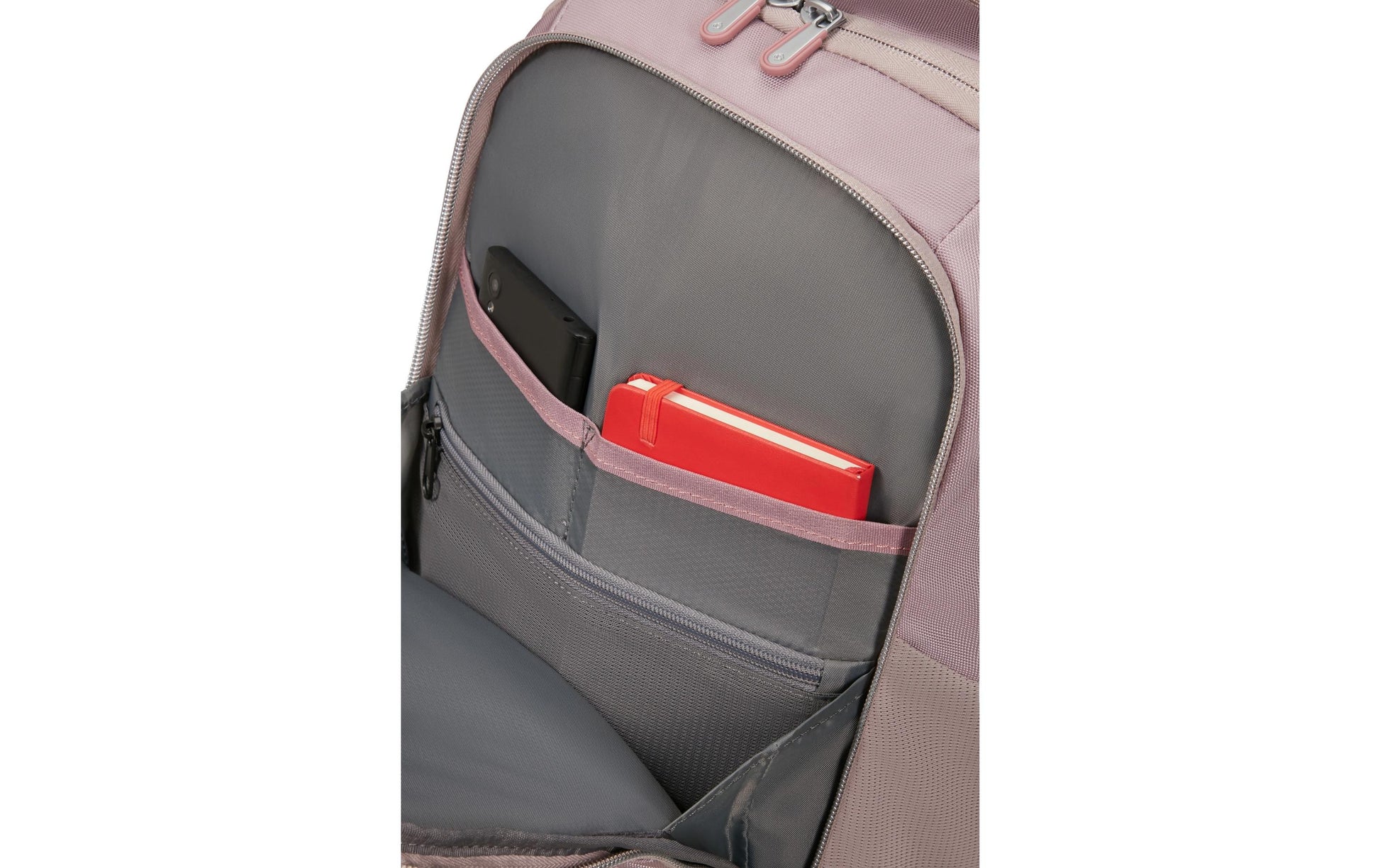 Samsonite Notebook-Rucksack GUARDIT CLASSY 2.0 – 17,5 l, rPET-Polyester – Steingrau, 290 × 400 × 180 mm