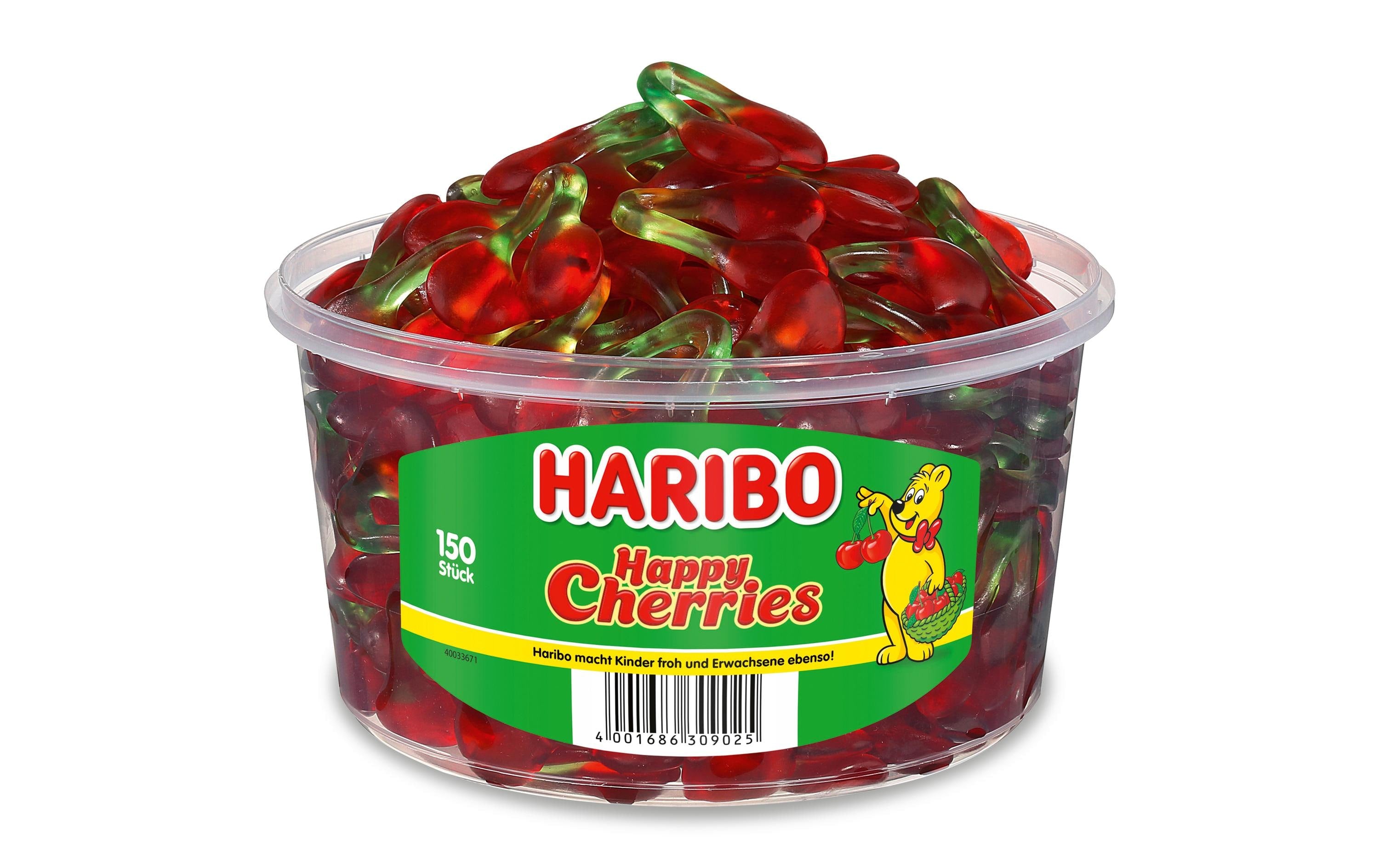 Haribo Happy Cherries Gummibonbons – 1,2 kg
