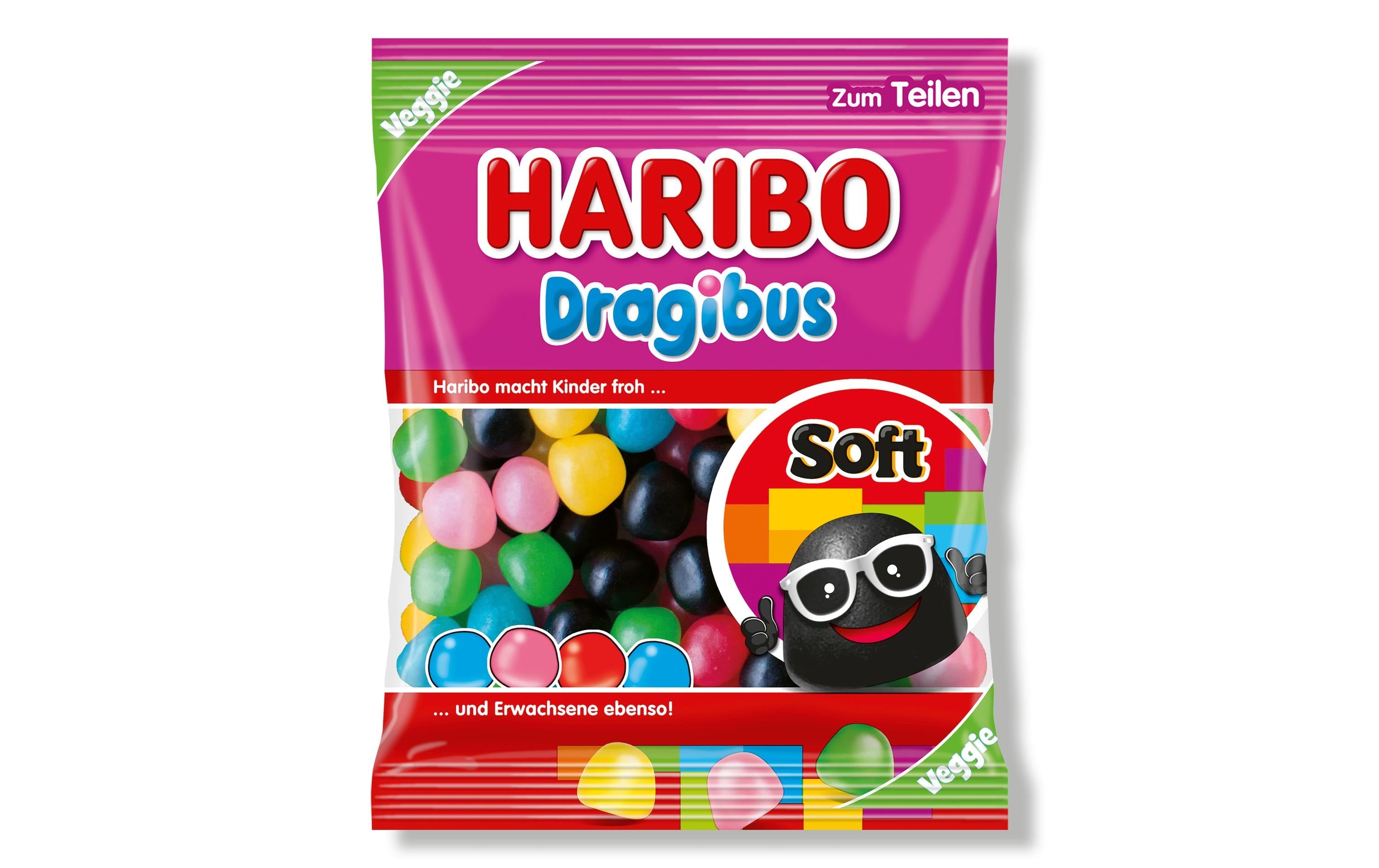 Haribo Dragibus Gummibonbons – Soft – 175 g