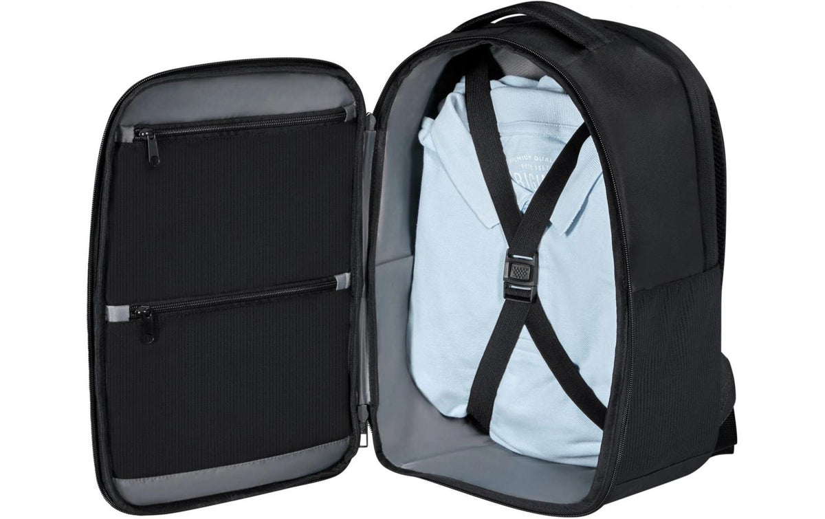 Samsonite Notebook-Rucksack GUARDIT 3.0 BP UNDERSEAT XS – für 14,1", 24 l, Polyester – Schwarz