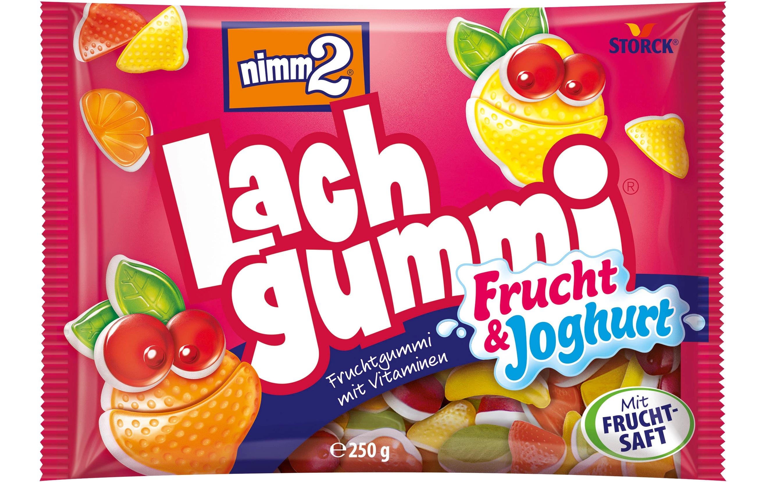 Storck Nimm2 Lachgummi – Frucht & Joghurt, glutenfrei – 250 g