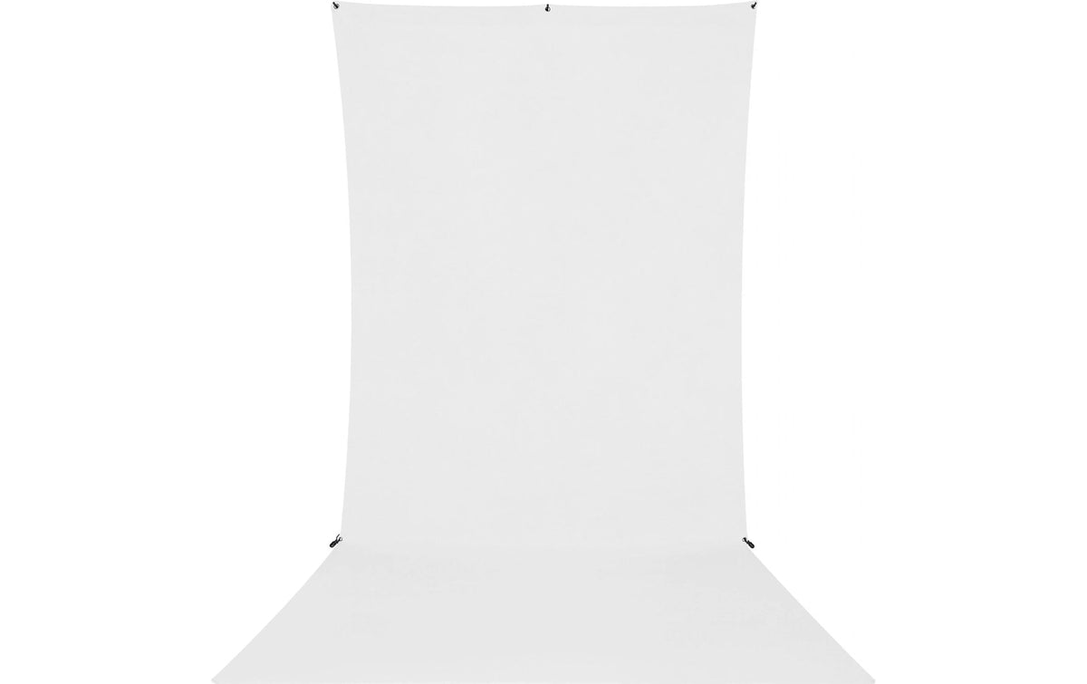Westcott X-Drop Pro Hintergrund – 3658 × 1524 mm, Polyester – Weiss, mit Tragetasche