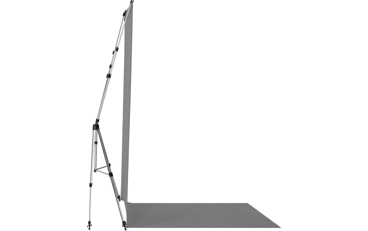 Westcott X-Drop Pro Hintergrundsystem – 3658 × 1524 mm, Polyester – Grau
