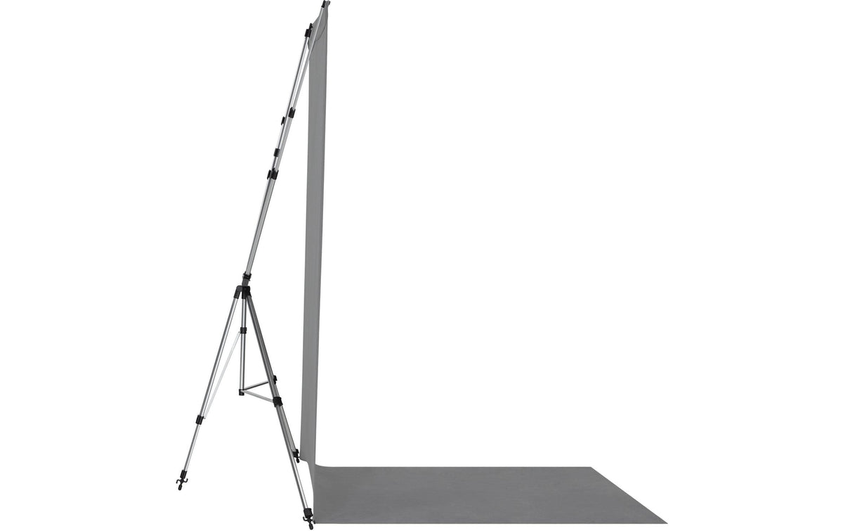 Westcott X-Drop Pro Hintergrundsystem – 3658 × 1524 mm, Polyester – Grau