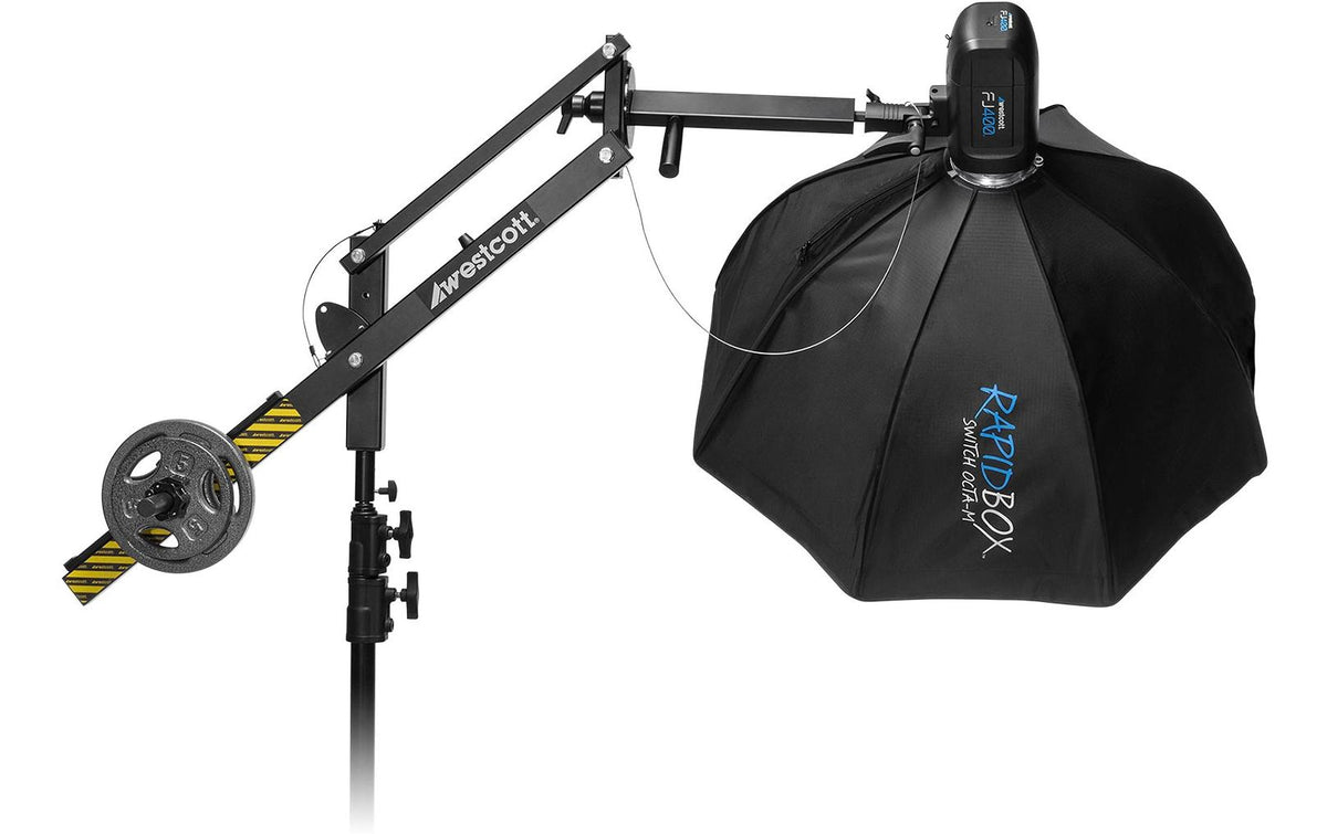 Westcott Easy Boom Halterung – 144,8 cm – Schwarz